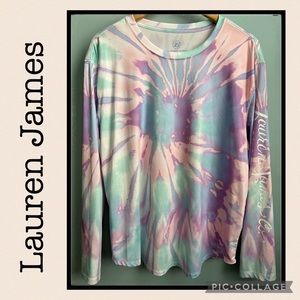 Lauren James Tie Dye Long Sleeve Sun Guard UPF 30+ Shirt